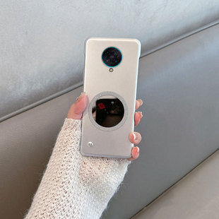 适用于红米k30pro手机壳redmik30至尊纪念版 女u 无边框m2001j11c小米m2006j10c半包5g变焦ultra硬壳带镜子新款