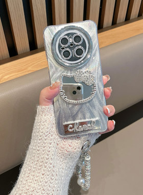 适用于华为mate70手机壳mata7opro优享版新款mete70air可爱镜子mare70pro+自带镜头膜meta七零por加全包防摔