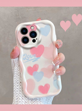 适用于苹果14手机壳14plus新款14pro十四promax女ins爱心iphone14p1us全包i14防摔套ip创意por心形pm软壳pmax
