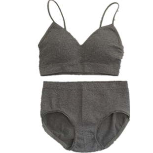 2023新款夏少女聚拢裹胸美背无钢圈抹胸内裤两件套文胸内衣套装女