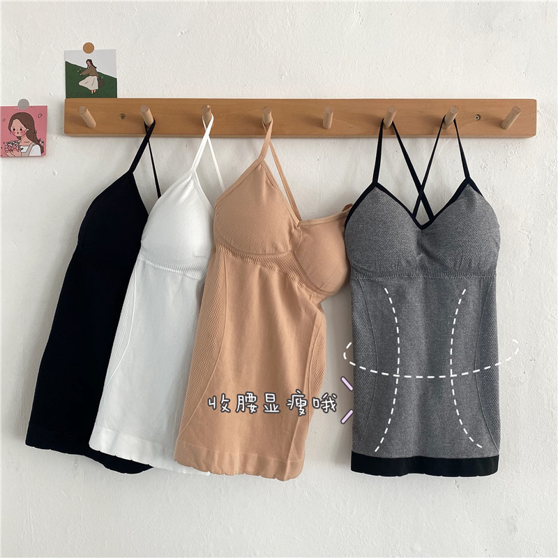 春夏季新款交叉性感吊带背心女内搭设计感小众打底修身百搭上衣女,女装/女士精品,背心吊带,淘宝优惠券,粉丝福利购,淘宝优惠卷