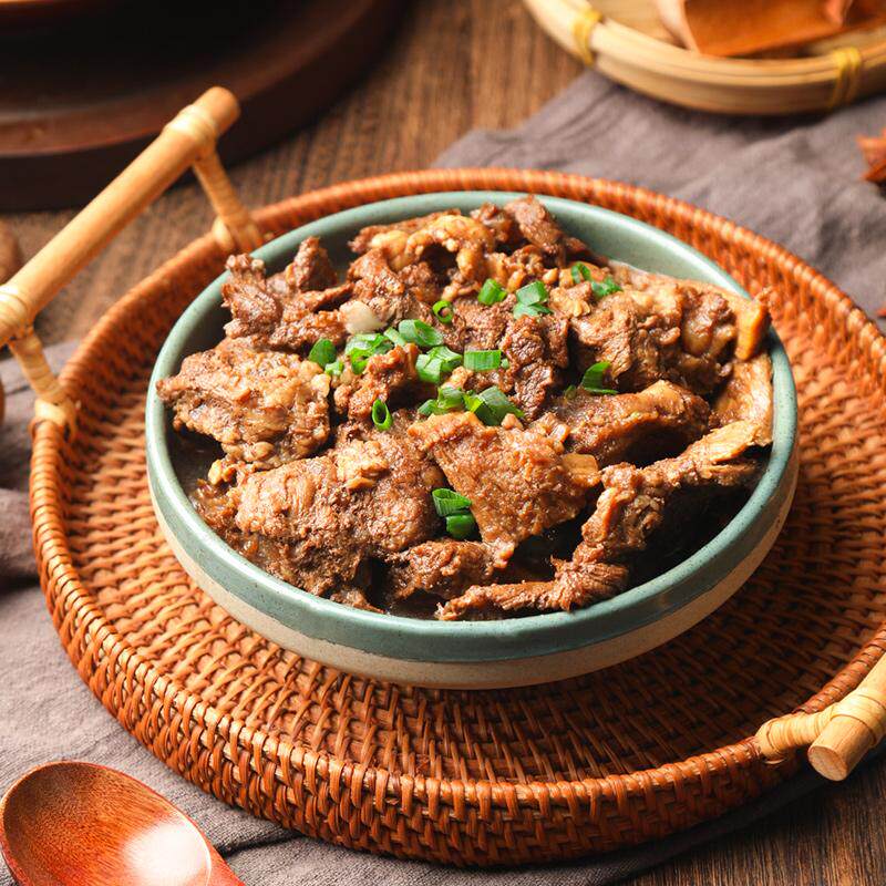 青草家山东原切筋头巴脑冷冻牛肉红烧炖煮下饭食材商用