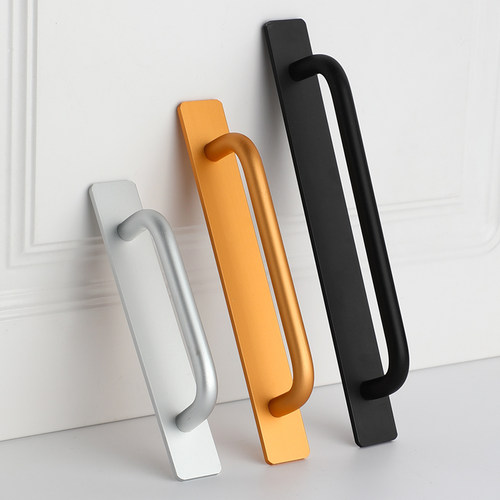 锌合金现代简约风大衣柜门拉手