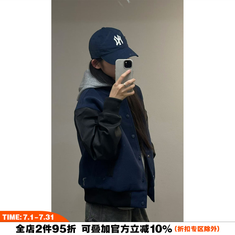 NOVACAM 美式复古cleanfit街头休闲高街短款vibe棒球夹克外套男