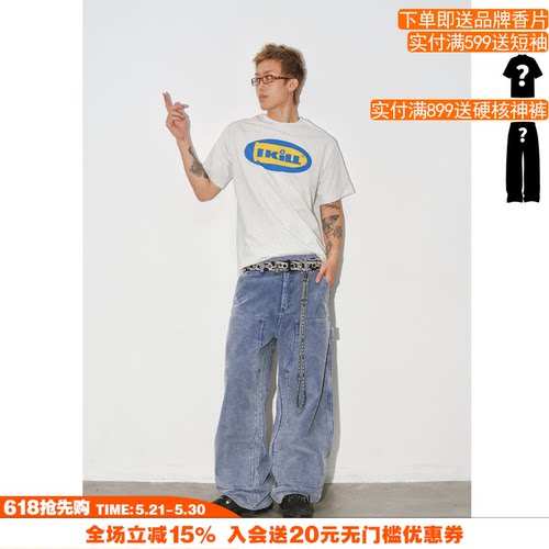 NOVACAM美式高街字母短袖T恤
