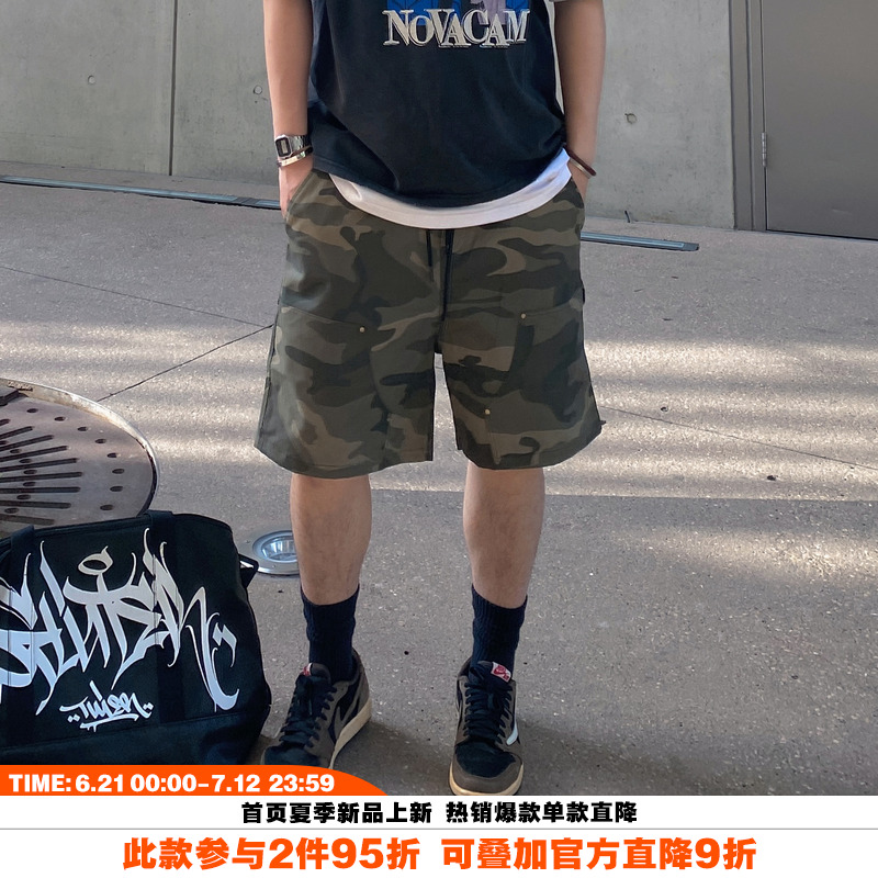 NOVACAM迷彩伐木工装短裤美式