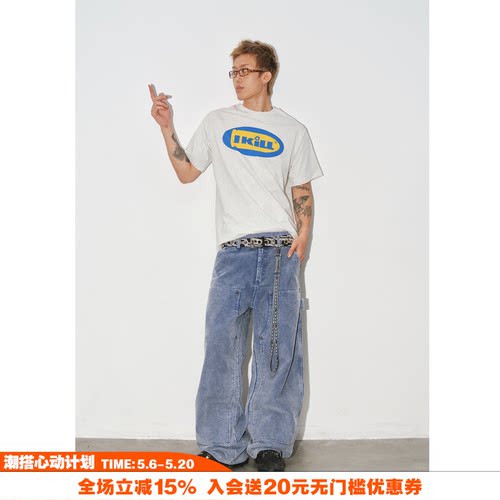 NOVACAM美式高街字母短袖T恤