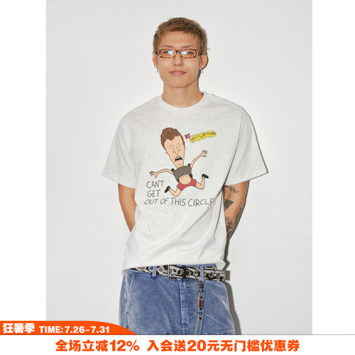 NOVACAM美式复古恶搞短袖T恤