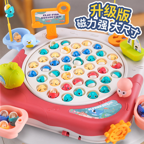 电动钓鱼玩具儿童益智力开发