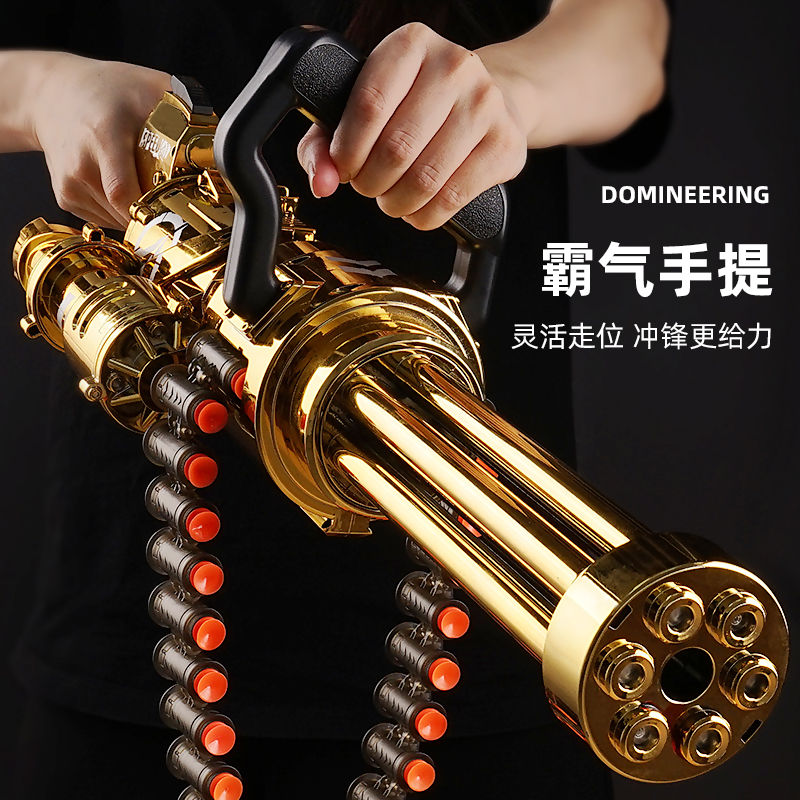 男孩M249电动连发软弹枪玩具枪儿童轻机关枪仿真加特林重机枪狙击