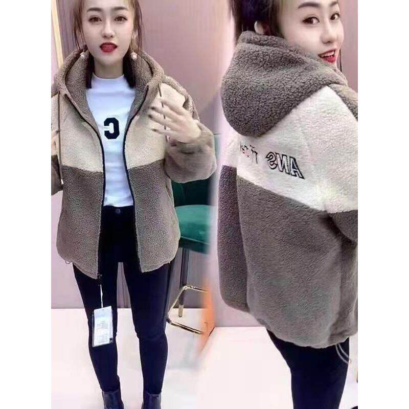 加厚颗粒绒外套女2026秋