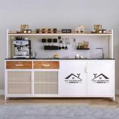 水吧台一体柜办公室水吧台一体柜餐边柜靠墙公司茶水柜咖啡柜洗手