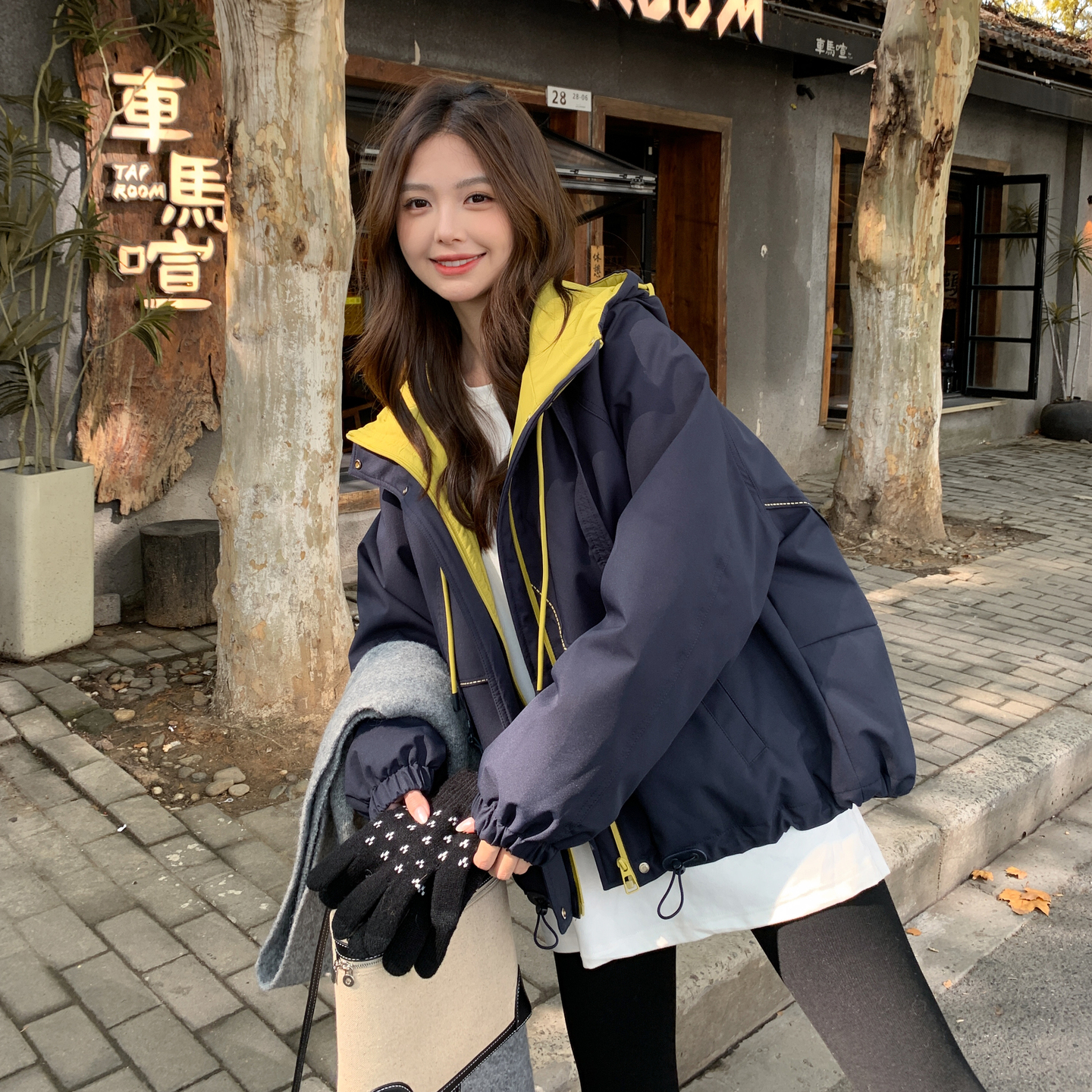 2025冬季撞色冲锋衣羽绒内胆7845-P255-K378