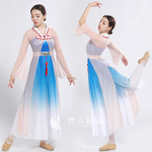 古典舞演出服女2023新款 仙女纱衣表演服 飘逸中国风子夜歌舞蹈服装