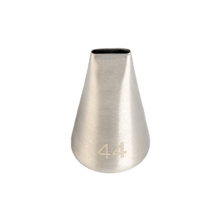 304不锈钢裱花嘴挤奶油嘴一字形平口花边嘴44/45/40号扁平裙边嘴