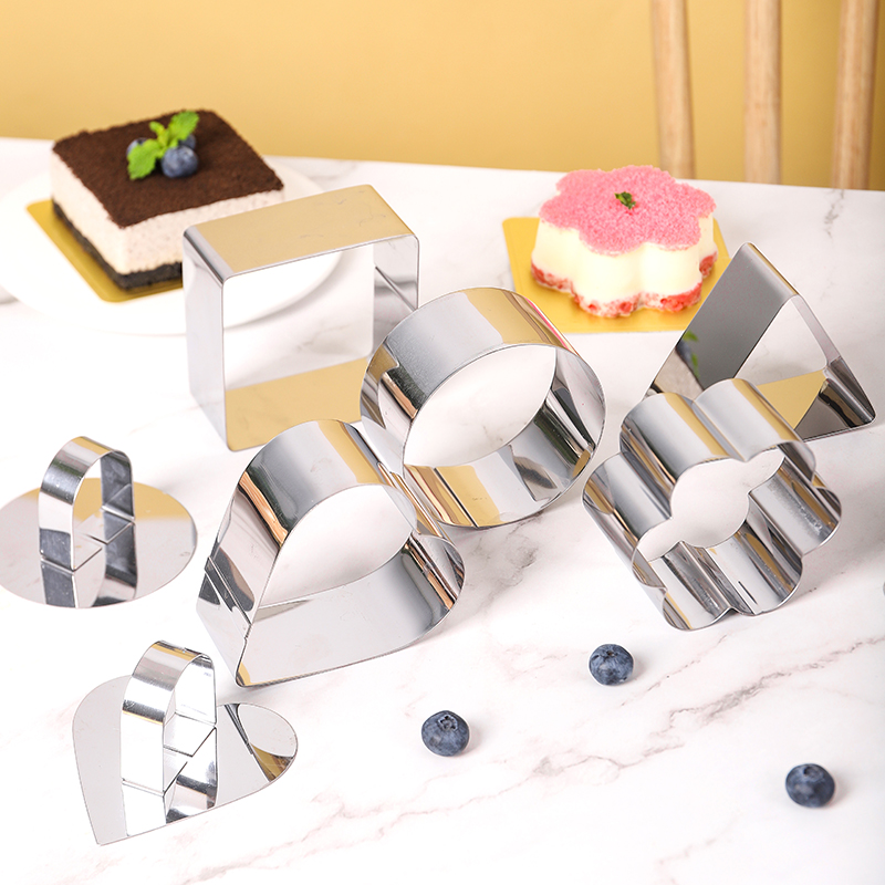 不锈钢慕斯圈带压板套装送底托