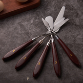 巧克力刮刀奶油小刮刀5件套 蛋糕裱花抹平抹面刀调色烘焙工具套装