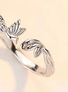 创意情侣戒指男女一对复古通勤百搭小众对戒高级感情人节礼物