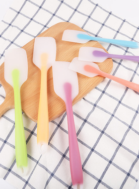 烘焙工具一体硅胶半透明刮刀耐高温搅拌棒蛋糕奶油软刮刀