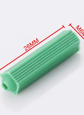 厂家直供加厚绿色塑料膨胀管6mm6厘 涨塞胀塞M6M墙塞胶塞胶粒厂家