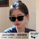 网红gm防晒墨镜女2024新款 高级感方圆脸太阳镜防紫外线近视眼镜男