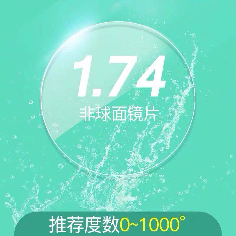 174防辐射防蓝光近视眼镜女男镜片