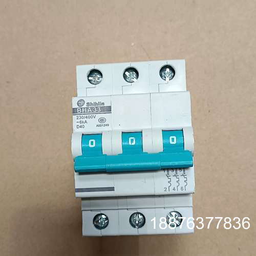 士林电机空气开关，型号BHA33，3P，D40，正品拆机，实议价
