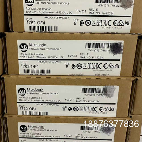 AB罗克韦尔模块 1762-OF4全新原装正品现货，实采联系议价