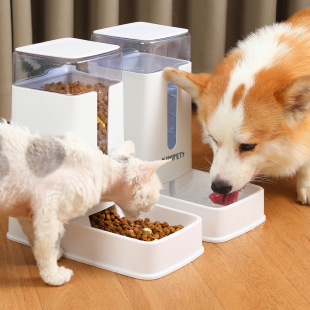 狗狗自动宠物喂食器猫咪饮水器狗碗猫盆喂水喂食碗猫碗组合用品