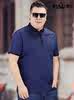 high-grade Best Sellers summer Lapel Short sleeved T-shirt Add fertilizer XL stripe polo Easy Fat The fat