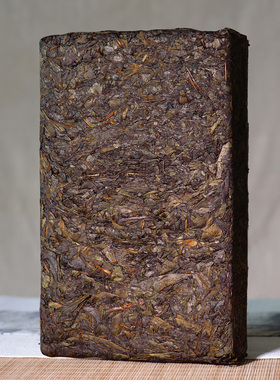 金花茯砖茶金花茯茶砖1000g湖南黑茶原叶手筑黑茶茯砖茶