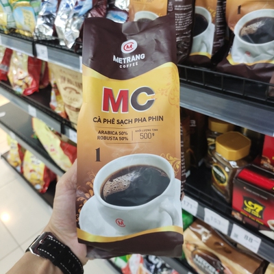 越南代购MC1法式滴漏咖啡 ME TRANG MC3浓香纯咖啡粉500克