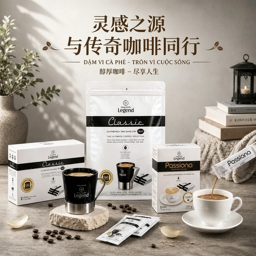越南中原Legend传奇甄典版G7三合一速溶女士白咖啡提神饮品盒装