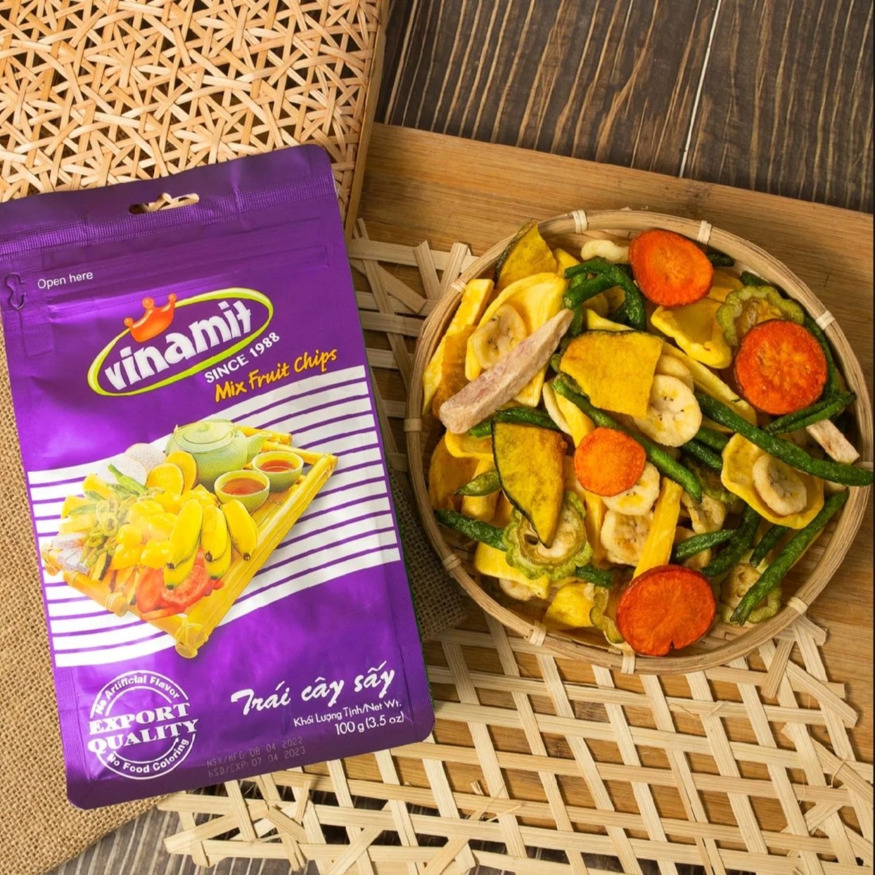 越南代购Vinamit维纳米波罗蜜干特产综合水果休闲零食小吃包邮