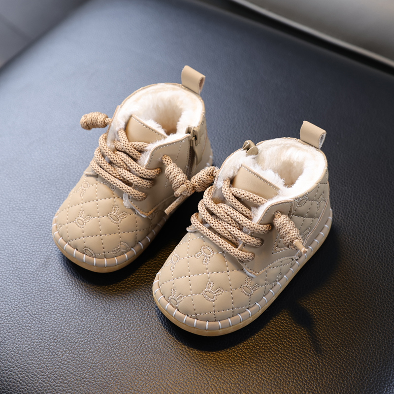 宝宝棉鞋男女童加绒保暖婴儿鞋子