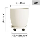 新款 树脂塑料家用透气防烂根花盆庭院客厅阳台加厚超大果树加仑盆