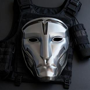 三角洲面具三角洲部队典狱长面具Cos道具3D打印高精度还原游戏同