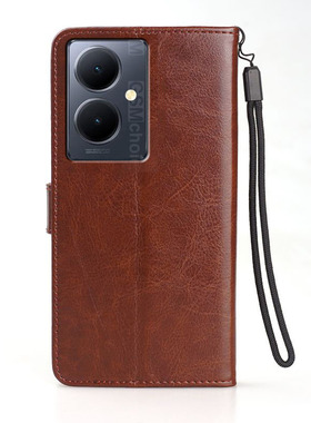 适用VIVOY78+手机壳皮夹VIVOV2271A外壳翻盖VIVOY78Plus保护套6.78英寸vovo丫78+钱包款V1VOY78十男士vovi软?