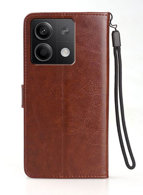 适用红米NOTE13RPRO手机壳翻盖小米2311FRAFDC保护套皮夹外壳6.67英寸NATA男士NOTO钱包款NETE新款红米NOTE13