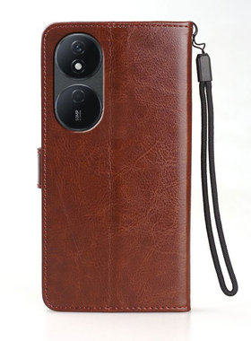 适用荣耀CLK-LX2手机壳皮夹华为CLK-LX1保护套翻盖荣耀X7b外壳6.80英寸华为CLK-LX3男士硅胶钢化膜软壳新款全