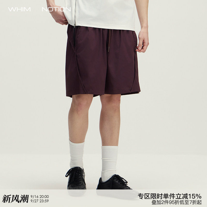 WHIMNOTION 26SS「活页贯穿结构」3M速干轻薄运动短裤休闲五分裤