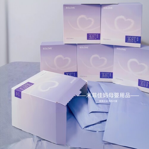 米菲卫生巾亲呼吸日用夜用防漏瞬吸solove干爽透气组合装整箱姨妈