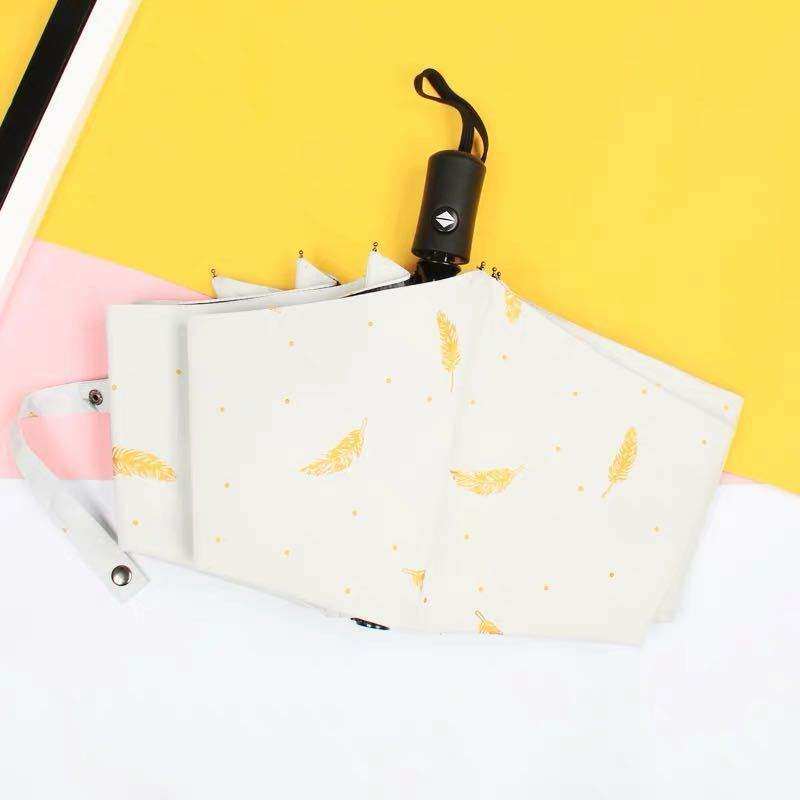 烫金羽毛小清新晴雨伞二用学生黑胶韩国创意折叠防晒遮阳太阳伞女在类目 居家日用, 伞/雨具/防雨/防潮, 伞中 - 来自Buy2taobao.com提供专业的淘宝代购服务