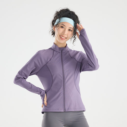 15588皮肤衣-2025夏季新款女士短款立领皮肤衣户外跑步健身轻薄舒