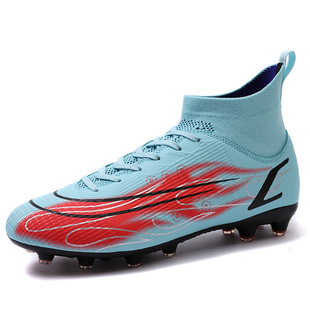 姆巴佩刺客儿童足球鞋高帮比赛男碎钉学生训练鞋高帮男女训练鞋