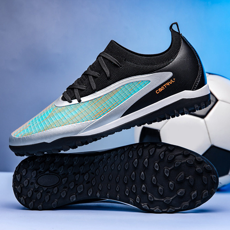 奥莱专柜C罗刺客足球鞋聚氨酯织物面料青少年男生女生中小学生防