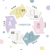 A4A5B5A6A7M5活页夹配件横式 竖式 分隔页磨砂透明打孔夹活页打孔器分类标签百事贴文件纸张收纳拉链袋挡板
