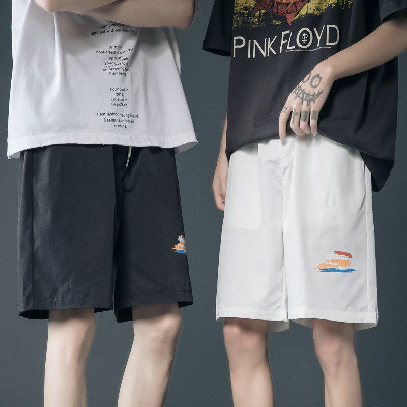 undefined  Literary man printing shorts summer Thin section Straight Versatile ins Trend Handsome ruffian motion Five point pantsundefinedin the Men's clothing, Casual pants  category - from Buy2taobao.com to provide professional Taobao agent buy service