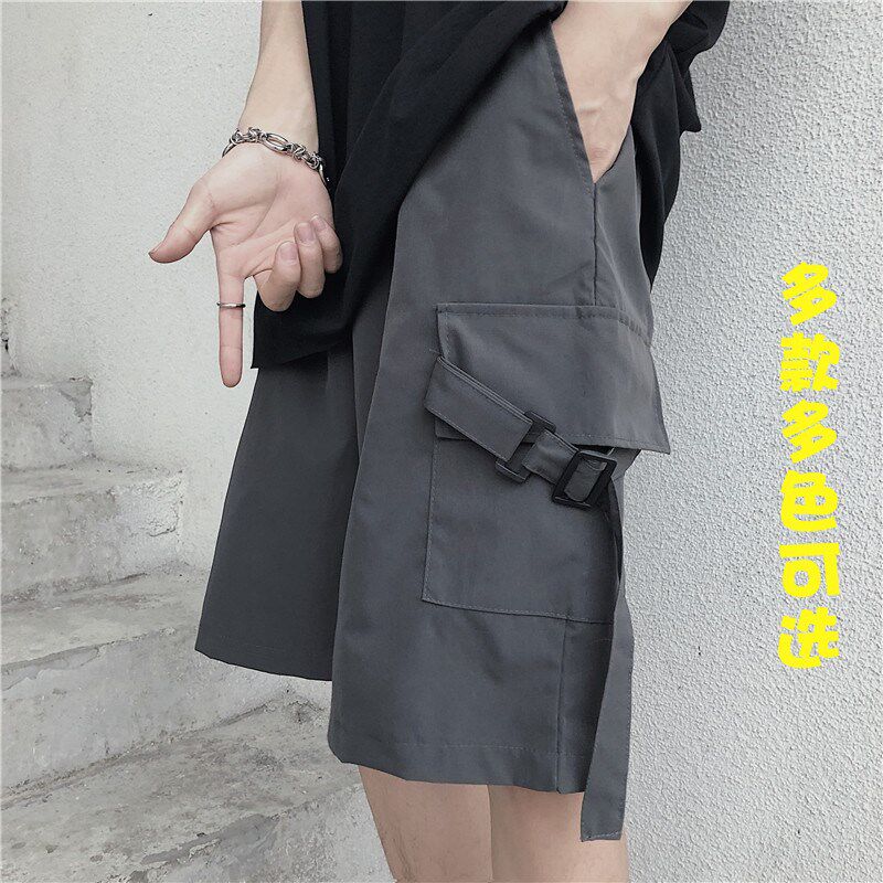 the republic of korea ins summer Trend Retro pocket Cargo Shorts men and women Easy leisure time Pants Broad leg Five point pantsin the Men's clothing, Casual pants  category - from Buy2taobao.com to provide professional Taobao agent buy service