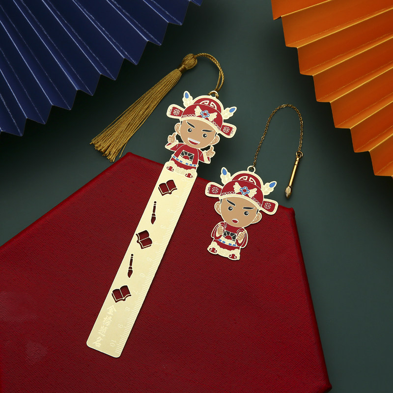 金榜题名状元郎金属书签套装礼盒定制刻字 精美文艺创意古典中国风学生用毕业礼物纪念品商务小礼品订制logo